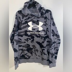 Under Armour Gray and Black Urban Camo Hoodie
